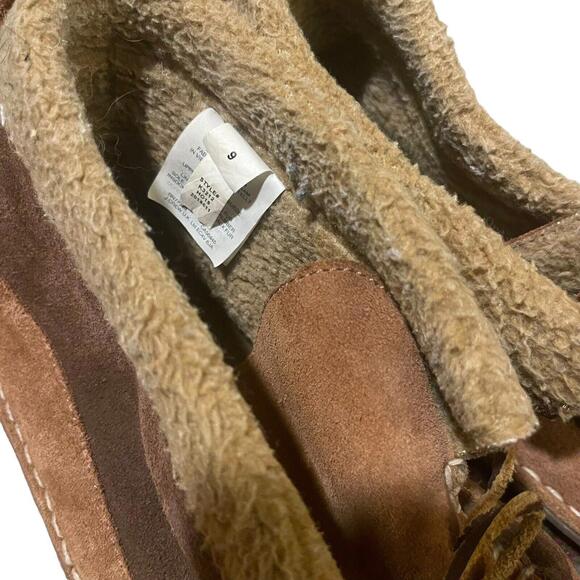 9 Wallace & Barnes faux-shearling chukka Bedroom slippers House Shoes Fur Suede
